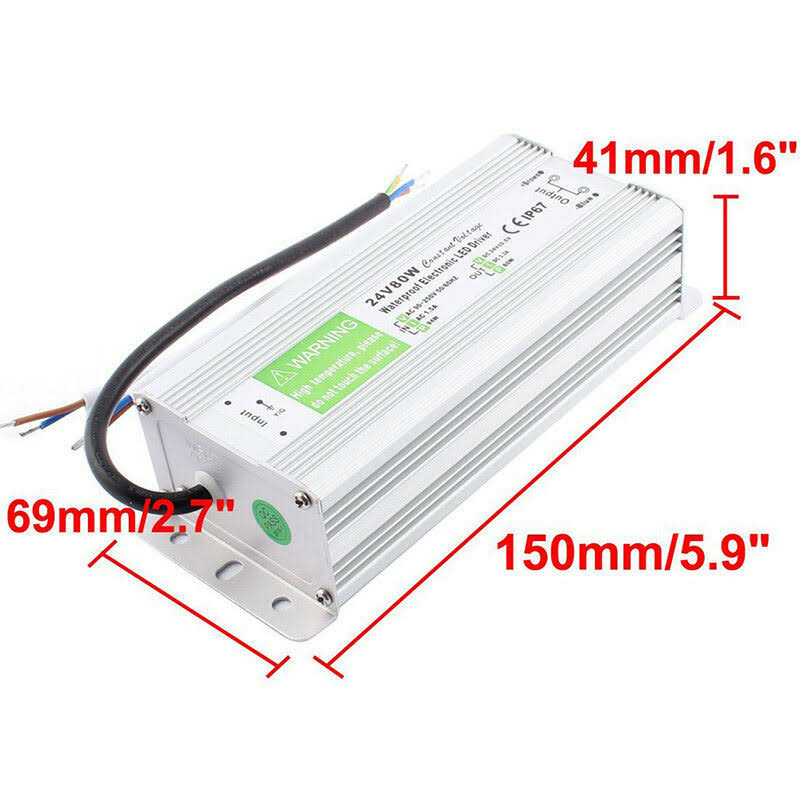 Waterproof 24V DC LED Driver IP67 Power Supply