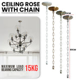 Ceiling Rose Heavy Duty Metal Hanging Chain for Chandelier