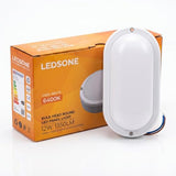 led 9w/12w rated light ip44