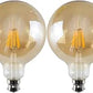 G125 B22 8W Dimmable LED Vintage Globe Bulb – Warm White 2800K