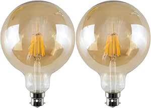 G125 B22 8W Dimmable LED Vintage Globe Bulb – Warm White 2800K