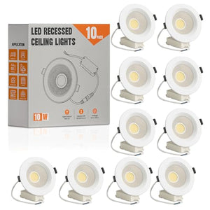 10W LED Recessed Ceiling Downlights Cool White