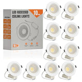 10W LED Recessed Ceiling Downlights Cool White