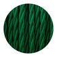 2 Core Twisted Electric Cable Dark Green color fabric 0.75mm