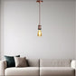 Vintage Copper Pendant Light Fitting – E27 Industrial Ceiling Lamp with 1m Adjustable Twisted Cable  ~1712