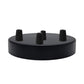 Multi Outlet Ceiling Rose - Black Metal Side Fitting Pendant Drop 120x25mm