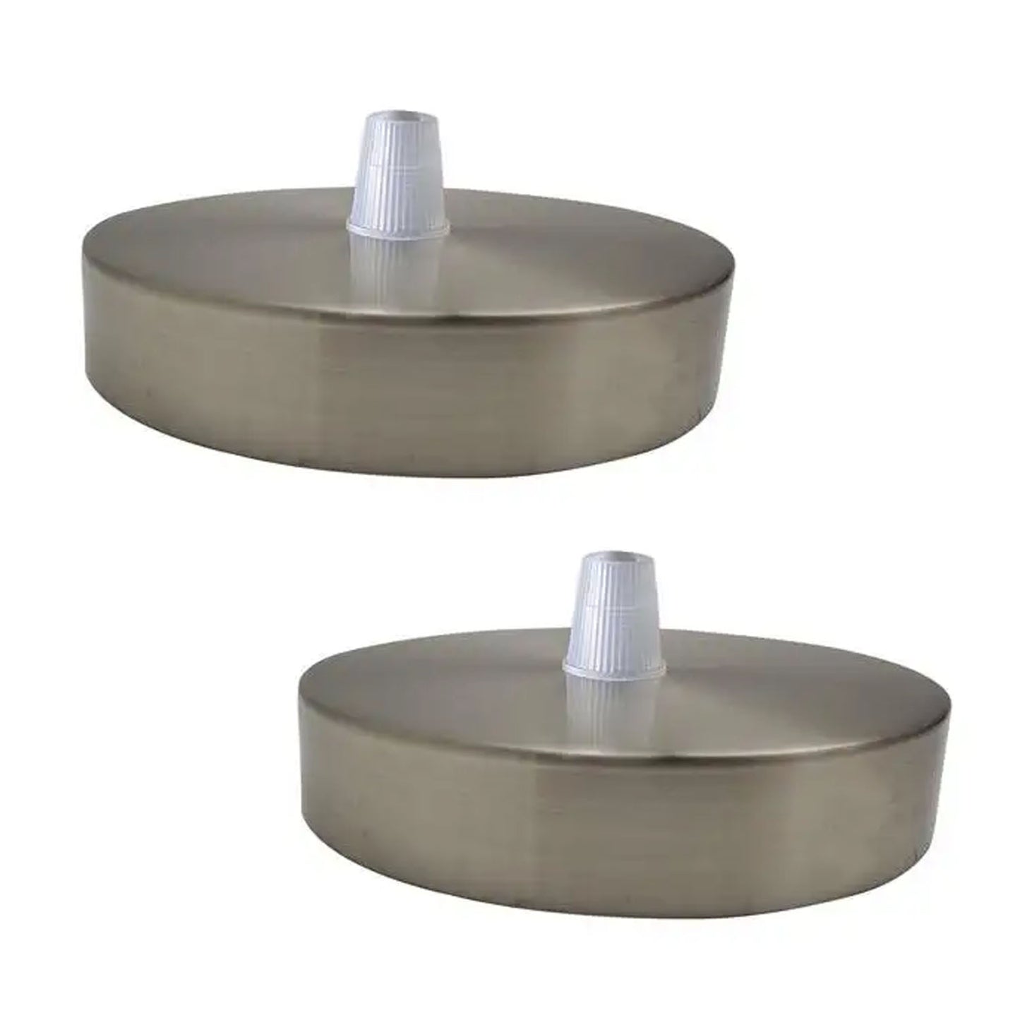 100mm x 20mm Side Fiting Single Outlet Electro plating Ceiling Rose