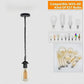 Chrome Metal Pendant Light With Chain | E27 Lamp Holder