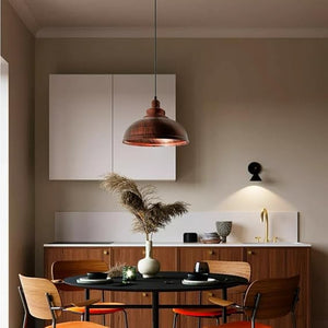 Vintage Easy Fit 29cm Brushed Metal Ceiling Pendant Lampshade