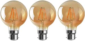 G95 B22 8W Dimmable LED Vintage Globe Bulb – Extra Warm 2200K