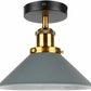 Semi Flush Mount Cone Shape Lamp Shade Lights