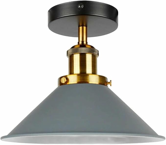 Semi Flush Mount Cone Shape Lamp Shade Lights