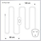 2m Plug In Fabric Lamp Cord 3 Core With On/Off Switch
