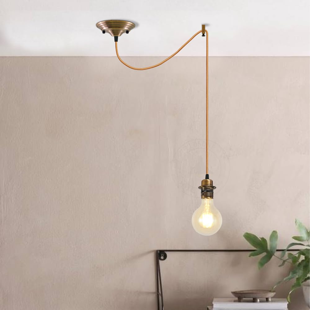 Vintage Metal E27 Spider Pendant Hanging Light Fixtures