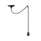 Vintage Metal E27 Spider Pendant Hanging Light Fixtures