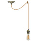 Vintage Metal E27 Spider Pendant Hanging Light Fixtures