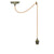 Vintage Metal E27 Spider Pendant Hanging Light Fixtures