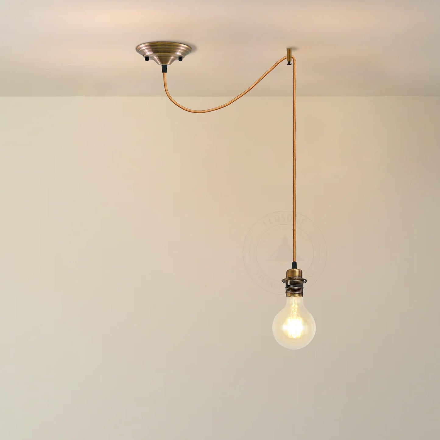 Vintage Metal E27 Spider Pendant Hanging Light Fixtures