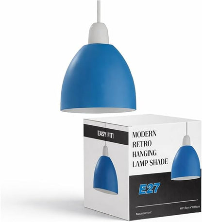 Modern Retro 15cm Light Shade – Easy-Fit E27 Pendant
