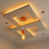 E27 Ceiling Light Fitting Industrial Multi color Pendant Lamp Bulb Holder