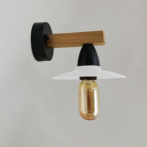 Modern Industrial Vintage Retro Wood Sconces Wall Lights Lamp Fitting Fixture