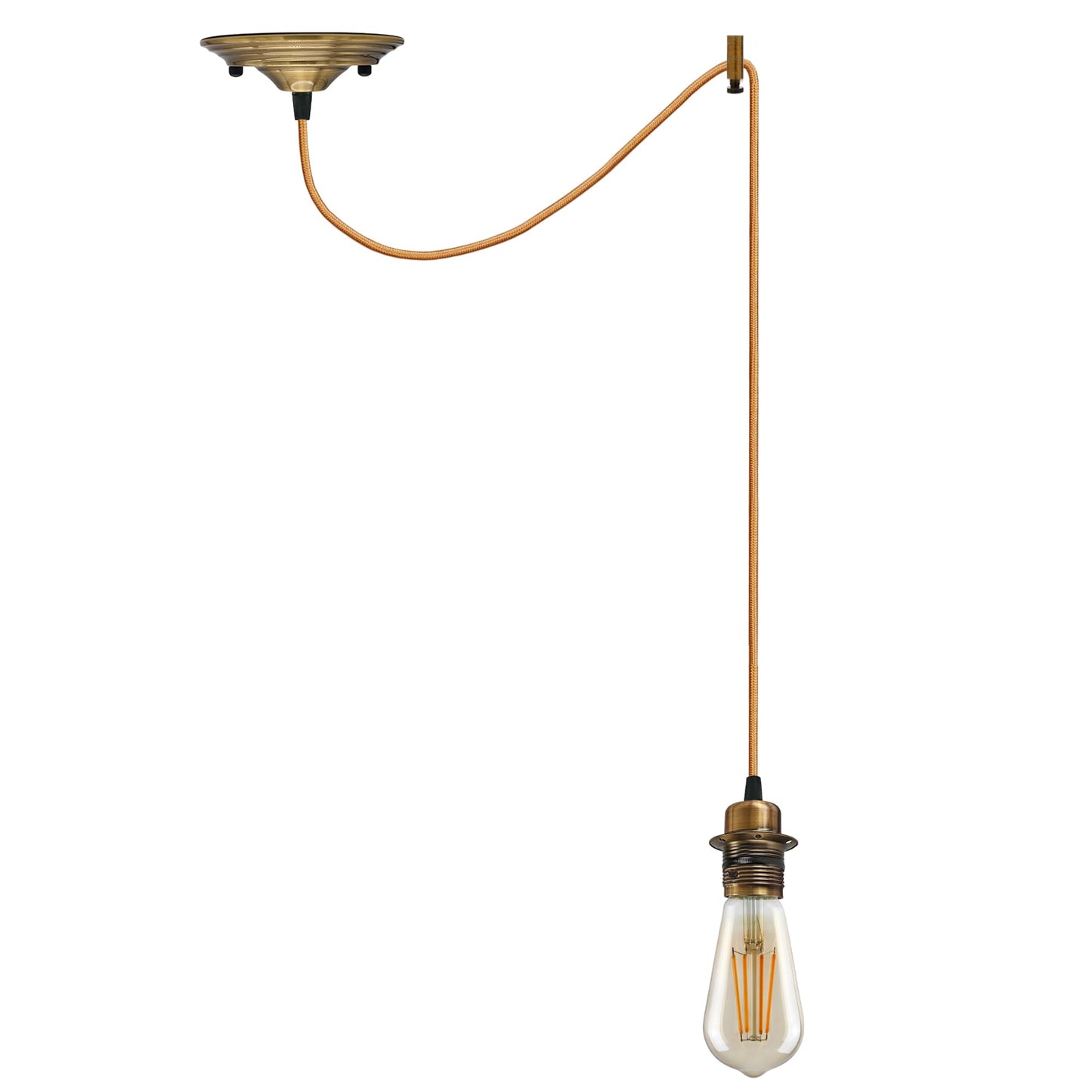 Vintage Metal E27 Spider Pendant Hanging Light Fixtures