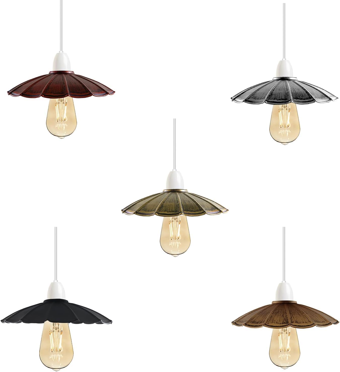 Hanging Light Shade Umbrella Shape Easy to Fit