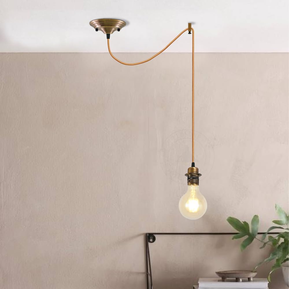 Vintage Metal E27 Spider Pendant Hanging Light Fixtures