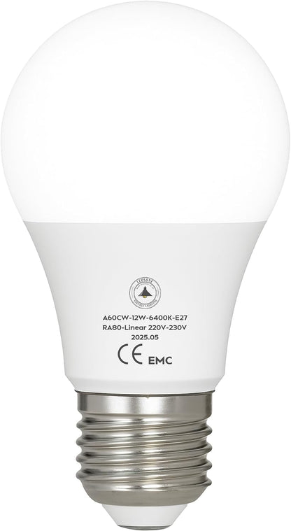 12W E27 A60 GLS LED Bulb – 1160lm 6400K Cool White