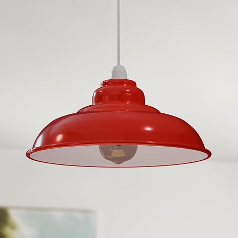 Vintage Metal Lampshade – Easy Fit E27 Ceiling Light Shade