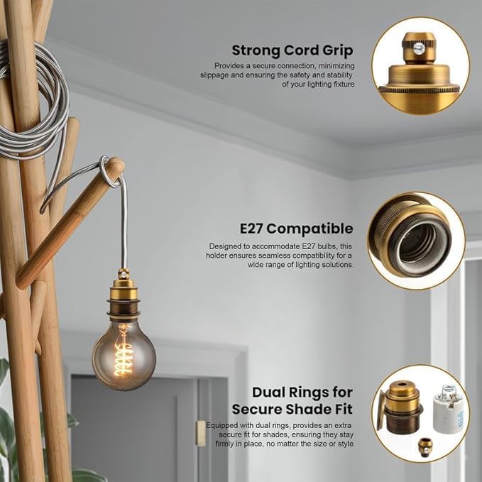 E27 Edison Screw Lamp Holder for Pendant Ceiling Lights