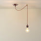 Vintage Metal E27 Spider Pendant Hanging Light Fixtures