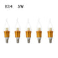 E14 Base Candle Bulb Flame Tip For Chandelier Light