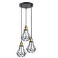 Vintage Industrial Black Cage Pendant Lights – 1/3/5 Way Ceiling Lamp