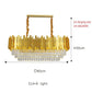 Modern Crystal Chandelier Gold Finish Round Crystal K9 E14 Luxury Pendant Light