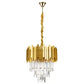 Modern Crystal Chandelier Gold Finish Round Crystal K9 E14 Luxury Pendant Light
