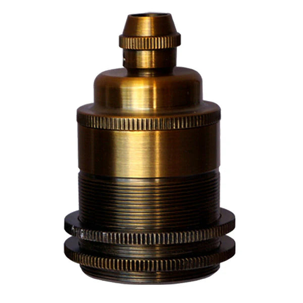 Threading Bulb Threaded Holder Yellow Brass E27 Base Screw Thread Bulb Socket Lamp Ho ...