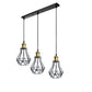 Vintage Industrial Black Cage Pendant Lights – 1/3/5 Way Ceiling Lamp