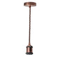 Vintage Copper Pendant Light Fitting – E27 Industrial Ceiling Lamp with 1m Adjustable Twisted Cable  ~1712