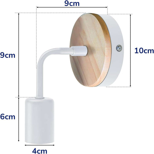 Modern Wood Wall Lighting - E27 Holder