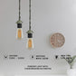 Metal Ceiling E27 Lamp Holder Pendant Light with Chain ~4037