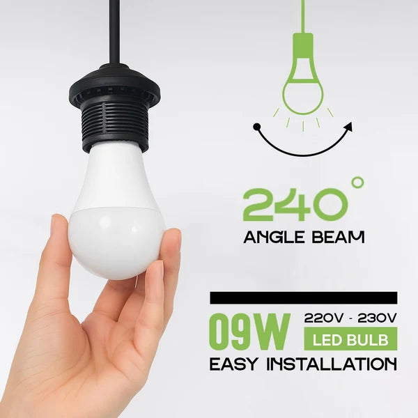 9W E27 A60 GLS LED Bulb – 806lm 6400K Cool White