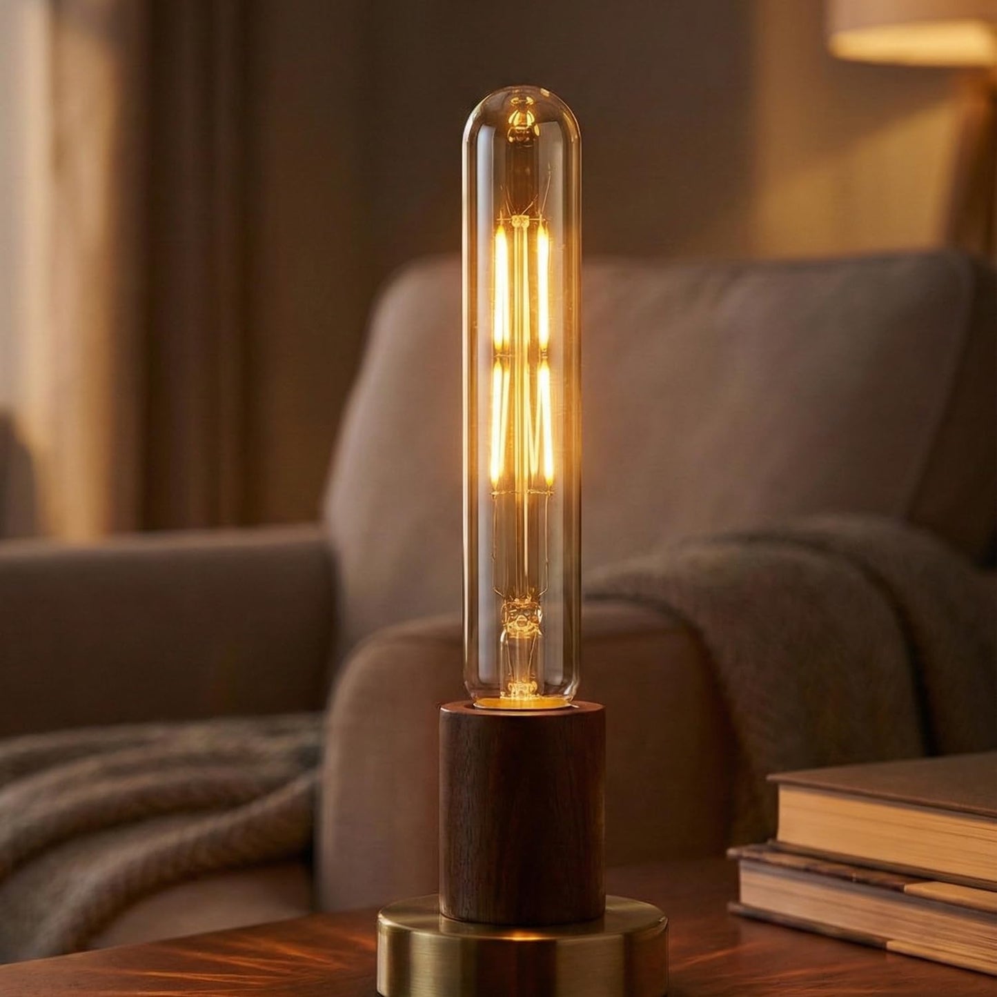 LED T185 4W E27 Tubular Filament Warm White Dimmable Bulbs