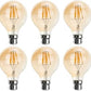 Vintage Bayonet Edison Bulb – G80 B22 4W Amber Globe Dimmable