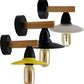 Modern Industrial Vintage Retro Wood Sconces Wall Lights Lamp Fitting Fixture