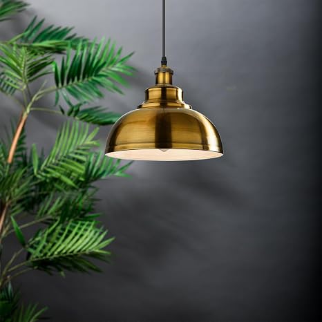 Copper Retro Curvy Metal Easy Fit Pendant Lampshade – 29cm