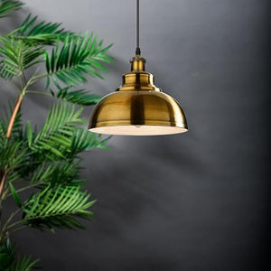 Copper Retro Curvy Metal Easy Fit Pendant Lampshade – 29cm