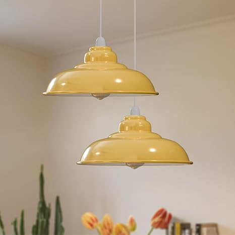 Vintage Metal Lampshade – Easy Fit E27 Ceiling Light Shade