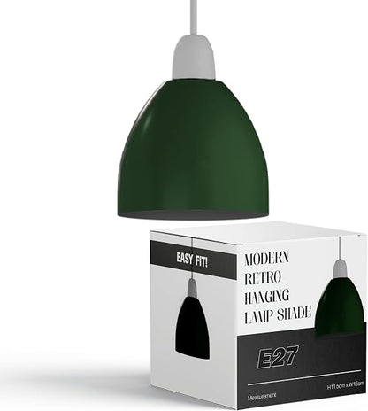 Modern Retro 15cm Light Shade – Easy-Fit E27 Pendant