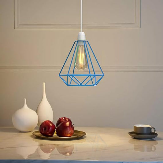 Industrial Wire Cage Pendant Lampshade | E27 | Gold, Rose Gold & More